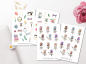 Preview: Girls Sewing Sticker Set